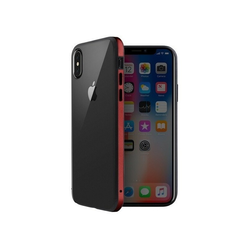 Hurtownia Uniq - 8886463665152 - UNIQ205RED - Etui UNIQ Valencia Clear Apple iPhone Xs Max czerwony/crimson red - B2B homescreen