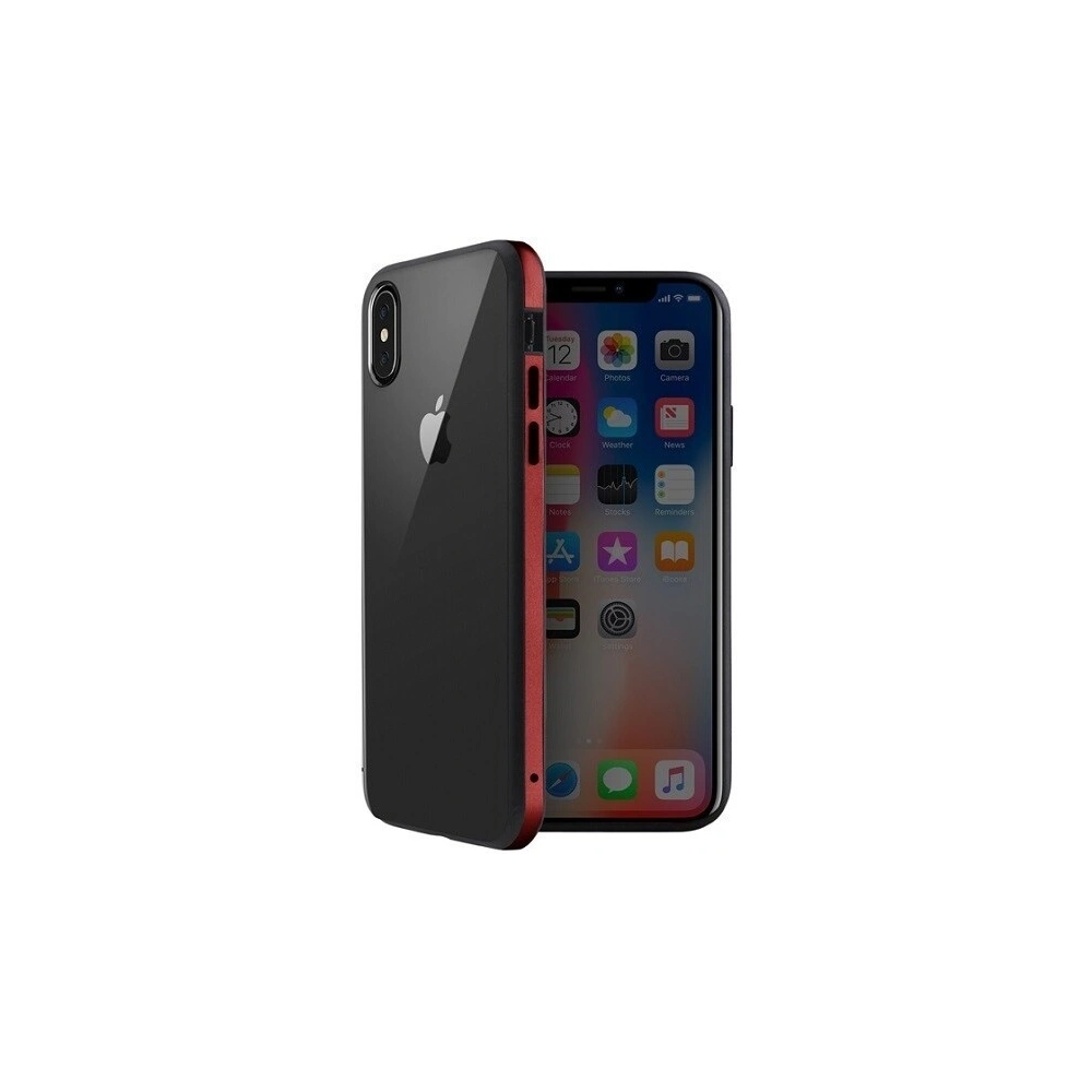 Hurtownia GSM - Etui UNIQ Valencia Clear Apple iPhone Xs Max czerwony/crimson red - UNIQ205RED - {ean13} - Hurt