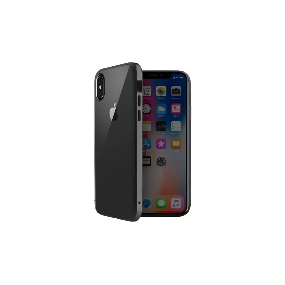 Hurtownia GSM - Etui UNIQ Valencia Clear Apple iPhone Xs Max szary/gunmetal grey - UNIQ206GRY - {ean13} - Hurt