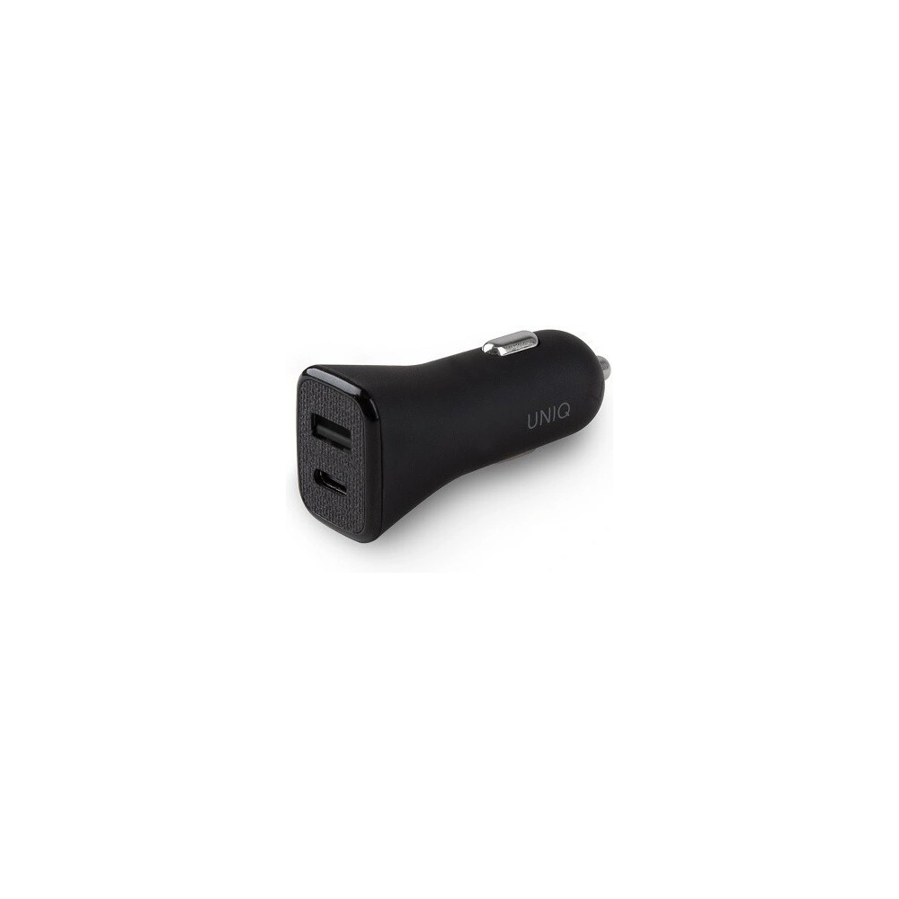 Hurtownia GSM - UNIQ Ładowarka samochodowa Votra Duo P30 USB-C PD 30W czarny - UNIQ214BLK - {ean13} - Hurt