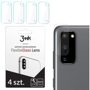 Hurtownia GSM - Szkło hybrydowe na obiektyw aparatu 3MK Lens Protection Samsung Galaxy S20 [4 PACK] - 3MK155 - {ean13} - Hurt