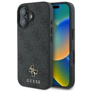 Hurtownia GSM - Guess GUHMP16SP4SM4MK Apple iPhone 16 hardcase 4G Mic Clasic MagSafe negru - GUE4207 - {ean13} - Hurt