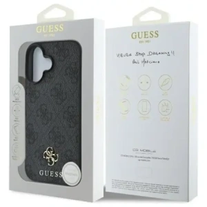 Hurtownia GSM - Guess GUHMP16SP4SM4MK Apple iPhone 16 hardcase 4G Mic Clasic MagSafe negru - GUE4207 - {ean13} - Hurt
