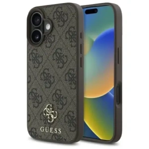 Hurtownia GSM - Etui Guess GUHMP16SP4SM4MW Apple iPhone 16 hardcase 4G Small Classic MagSafe hnědý/brown - GUE4208 - {ean13} - Hurt