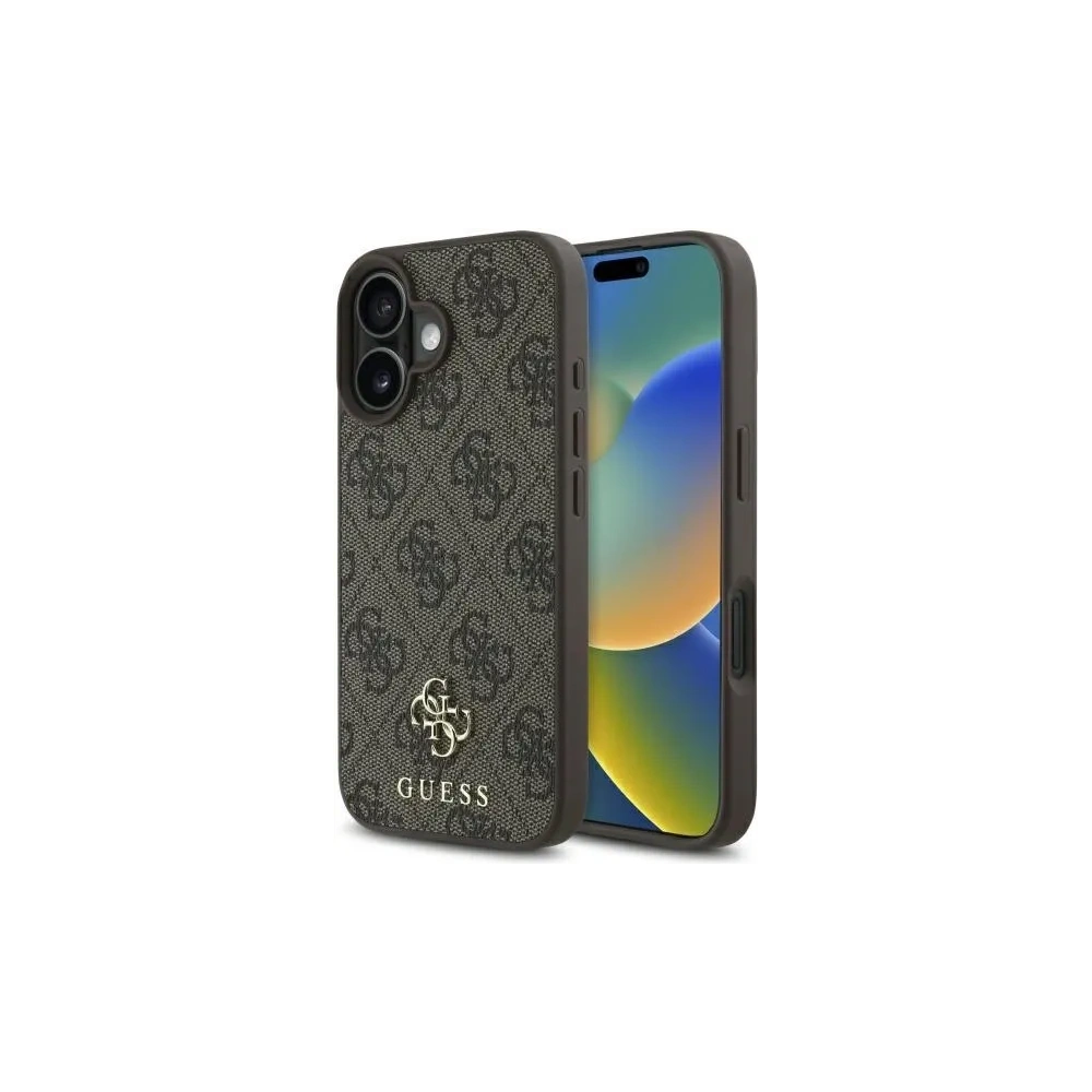 Etui Guess GUHMP16SP4SM4MW Apple iPhone 16 hardcase 4G Small Classic MagSafe brązowy/brown
