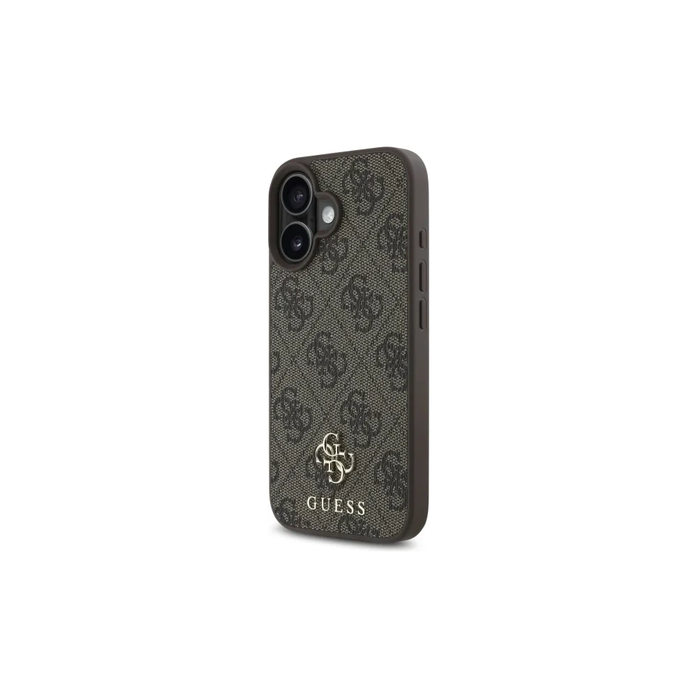 Etui Guess GUHMP16SP4SM4MW Apple iPhone 16 hardcase 4G Small Classic MagSafe brązowy/brown