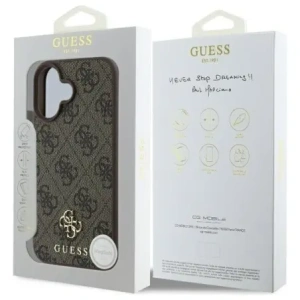 Hurtownia GSM - Etui Guess GUHMP16SP4SM4MW Apple iPhone 16 hardcase 4G Small Classic MagSafe hnědý/brown - GUE4208 - {ean13} - Hurt