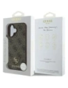 Etui Guess GUHMP16SP4SM4MW Apple iPhone 16 hardcase 4G Small Classic MagSafe brązowy/brown