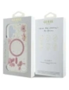 Etui Guess GUHMP16SRBFGFGMP Apple iPhone 16 hardcase Resin Flower Glitter MagSafe różowy/pink