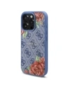 Wholesale Guess GUHMP16XP4ROPEMCB Apple iPhone 16 Pro Max hardcase 4G Flowers Print MagSafe blue - GUE4210 - {ean13} - Hurt