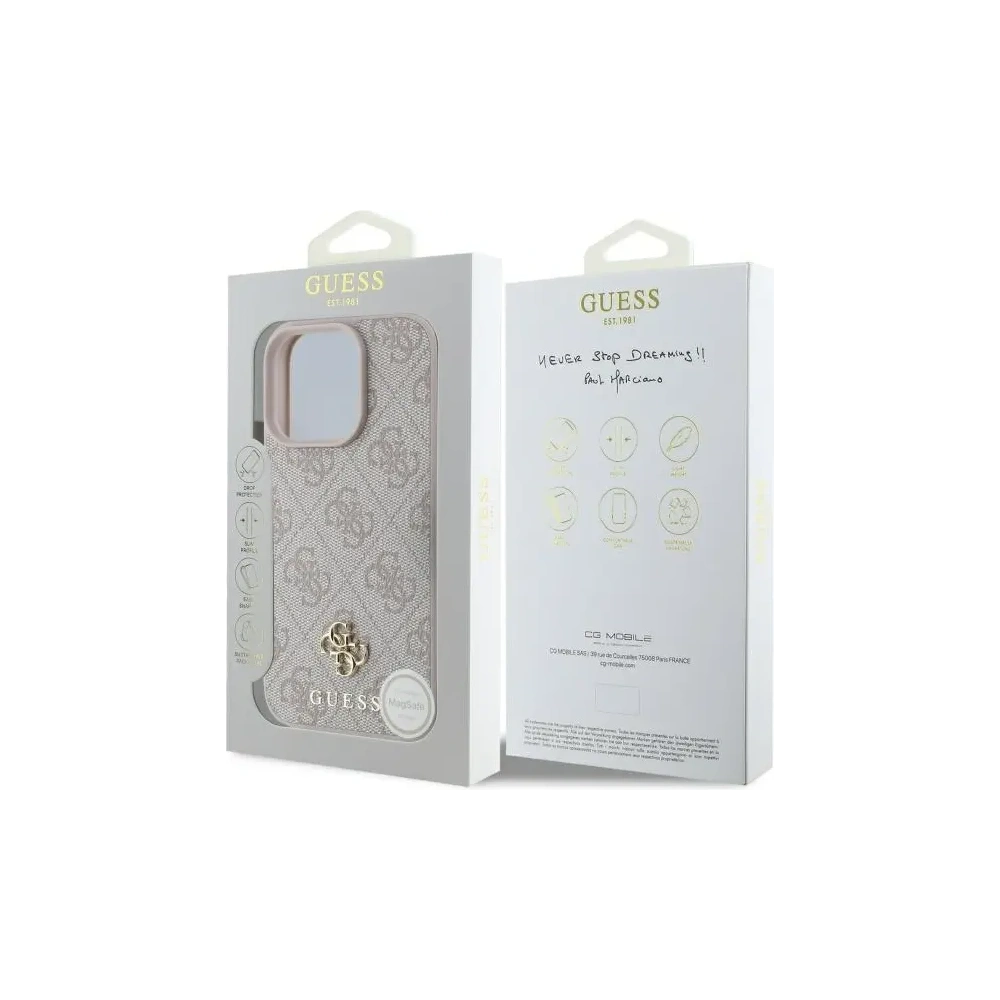 Hurtownia GSM - Guess GUHMP16XP4SM4MP Apple iPhone 16 Pro Max hardcase 4G Small Classic MagSafe roz - GUE4211 - {ean13} - Hurt