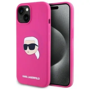 Hurtownia GSM - Karl Lagerfeld KLHMP15SSKHPPLF Apple iPhone 15 hardcase Silicon Karl Head Print MagSafe fuchsia - KLD21846 - {ean13} - Hurt