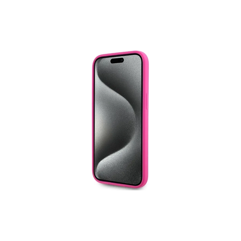 Hurtownia GSM - Karl Lagerfeld KLHMP15SSKHPPLF Apple iPhone 15 hardcase Silicon Karl Head Print MagSafe fuchsia - KLD21846 - {ean13} - Hurt