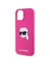 Hurtownia GSM - Karl Lagerfeld KLHMP15SSKHPPLF Apple iPhone 15 hardcase Silicon Karl Head Print MagSafe fuchsia - KLD21846 - {ean13} - Hurt