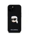 Hurtownia GSM - Karl Lagerfeld KLHMP15SSKHPPLK Apple iPhone 15 carcasă din silicon hardcase cu imprimeu Karl Head MagSafe negru - KLD21847 - {ean13} - Hurt