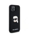 Hurtownia GSM - Karl Lagerfeld KLHMP15SSKHPPLK Apple iPhone 15 carcasă din silicon hardcase cu imprimeu Karl Head MagSafe negru - KLD21847 - {ean13} - Hurt