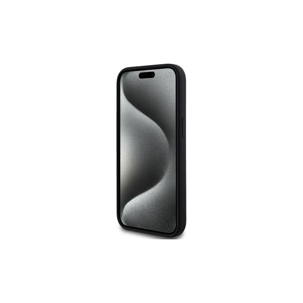 Hurtownia GSM - Karl Lagerfeld KLHMP15SSKHPPLK Apple iPhone 15 carcasă din silicon hardcase cu imprimeu Karl Head MagSafe negru - KLD21847 - {ean13} - Hurt