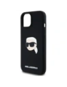 Hurtownia GSM - Karl Lagerfeld KLHMP15SSKHPPLK Apple iPhone 15 carcasă din silicon hardcase cu imprimeu Karl Head MagSafe negru - KLD21847 - {ean13} - Hurt