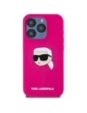 Hurtownia GSM - Karl Lagerfeld KLHMP15XSKHPPLF Apple iPhone 15 Pro Max Hartschale Silikon Karl Kopf Druck MagSafe fuchsia - KLD21848 - {ean13} - Hurt