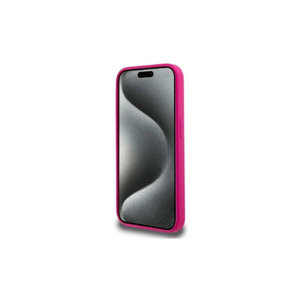 Hurtownia GSM - Karl Lagerfeld KLHMP15XSKHPPLF Apple iPhone 15 Pro Max Hartschale Silikon Karl Kopf Druck MagSafe fuchsia - KLD21848 - {ean13} - Hurt