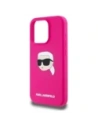 Hurtownia GSM - Karl Lagerfeld KLHMP15XSKHPPLF Apple iPhone 15 Pro Max Hartschale Silikon Karl Kopf Druck MagSafe fuchsia - KLD21848 - {ean13} - Hurt
