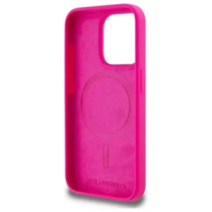 Hurtownia GSM - Karl Lagerfeld KLHMP15XSKHPPLF Apple iPhone 15 Pro Max Hartschale Silikon Karl Kopf Druck MagSafe fuchsia - KLD21848 - {ean13} - Hurt