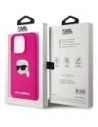 Hurtownia GSM - Karl Lagerfeld KLHMP15XSKHPPLF Apple iPhone 15 Pro Max Hartschale Silikon Karl Kopf Druck MagSafe fuchsia - KLD21848 - {ean13} - Hurt