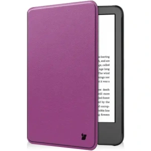 Etui Bizon Case Tab Croc do Amazon Kindle 12 2024 / 11 2022 ciemnofioletowe