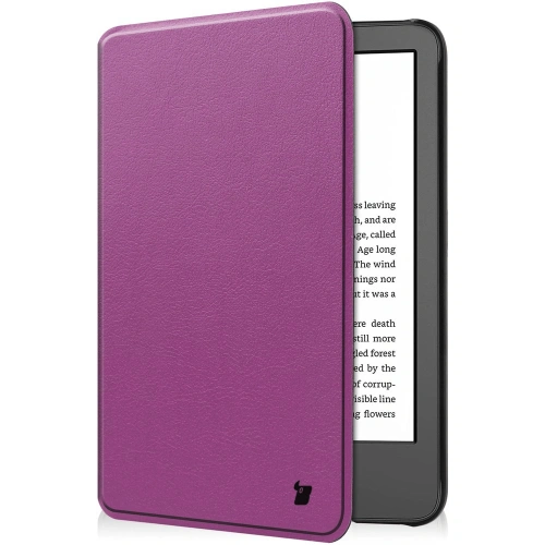 Etui Bizon Case Tab Croc do Amazon Kindle 12 2024 / 11 2022 ciemnofioletowe