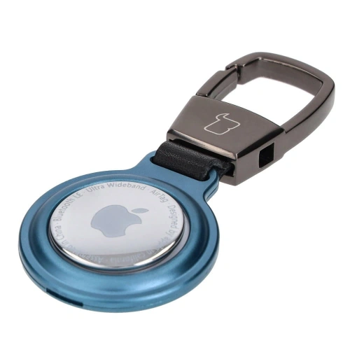 Etui Bizon Case Locator Magnetic do Apple AirTag niebieskie