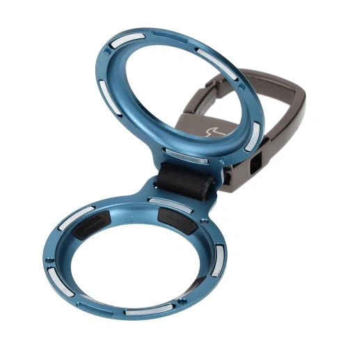 Etui Bizon Case Locator Magnetic do Apple AirTag niebieskie