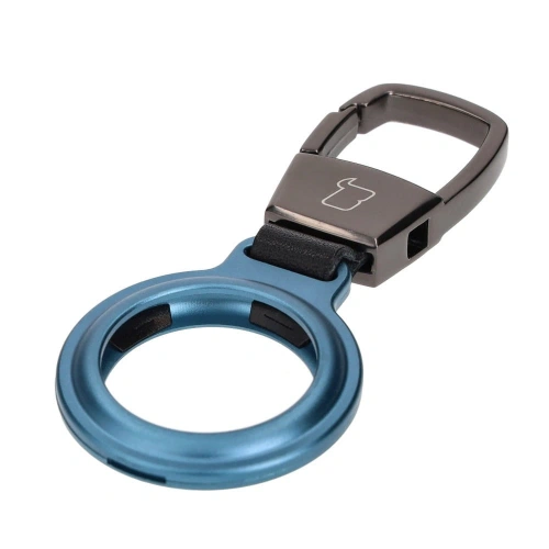 Etui Bizon Case Locator Magnetic do Apple AirTag niebieskie