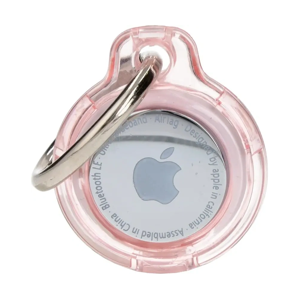 Hurtownia GSM - Bizon Case Locator Kulcstartó Apple AirTag átlátszó-rózsaszín - BIZ7 - {ean13} - Hurt