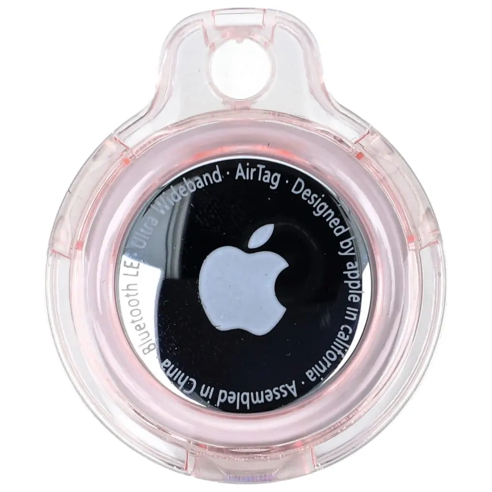 Hurtownia GSM - Bizon Case Locator Kulcstartó Apple AirTag átlátszó-rózsaszín - BIZ7 - {ean13} - Hurt