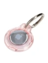 Bizon Case Locator Keychain Apple AirTag clear-pink