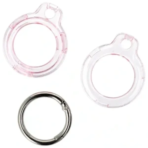 Wholesale Bizon Case Locator Keychain Apple AirTag clear-pink - BIZ7 - {ean13} - Hurt