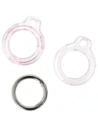 Bizon Case Locator Keychain Apple AirTag clear-pink