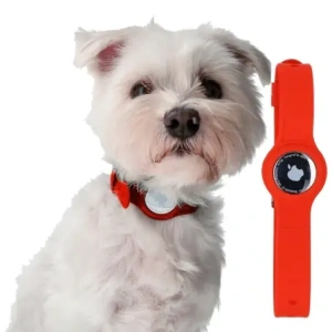 Wholesale Bizon Case Locator Pets Apple AirTag red - BIZ9 - {ean13} - Hurt