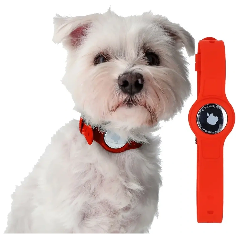Wholesale Bizon Case Locator Pets Apple AirTag red - BIZ9 - {ean13} - Hurt
