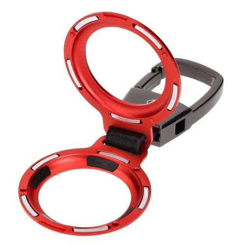 Etui Bizon Case Locator Magnetic do Apple AirTag czerwone