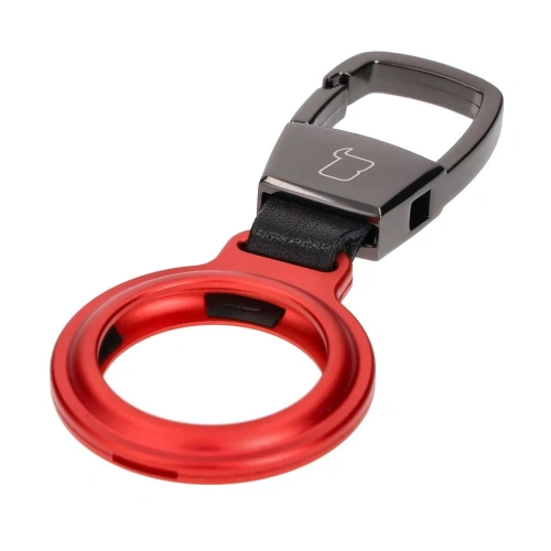 Etui Bizon Case Locator Magnetic do Apple AirTag czerwone