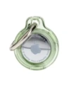 Etui Bizon Case Locator Keychain do Apple AirTag průhledně-zelené