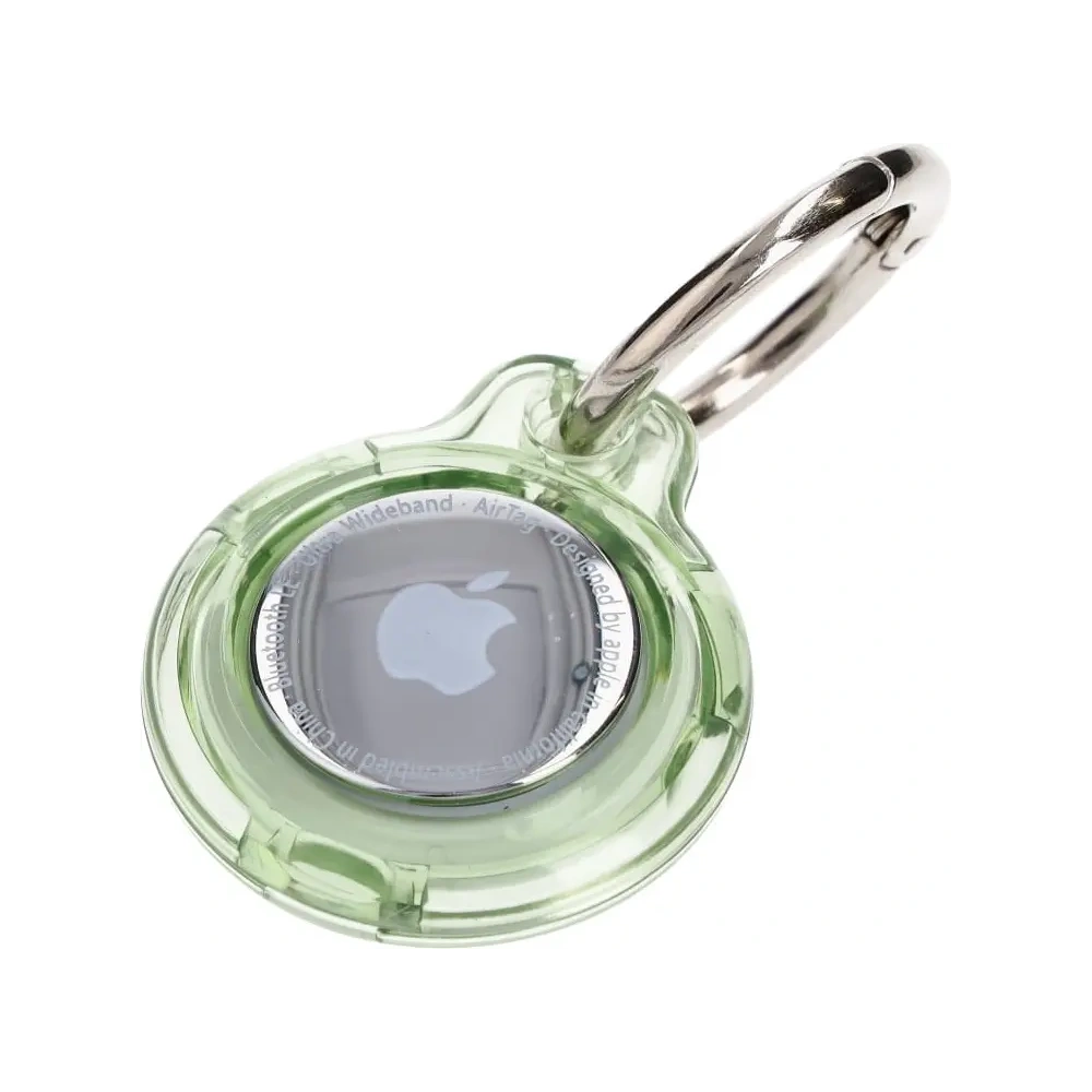 Hurtownia GSM - Etui Bizon Case Locator Keychain do Apple AirTag przezroczysto-zielone - BIZ12 - {ean13} - Hurt