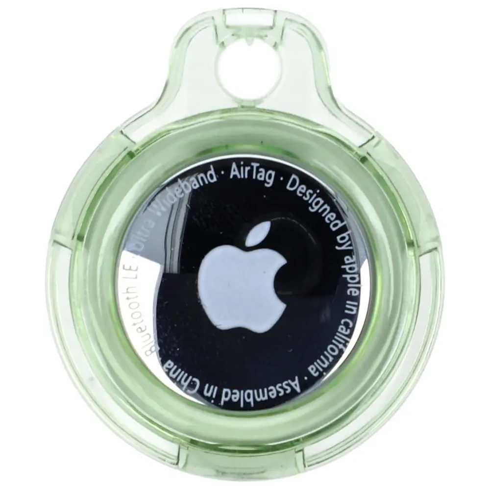 Hurtownia GSM - Etui Bizon Case Locator Keychain do Apple AirTag przezroczysto-zielone - BIZ12 - {ean13} - Hurt