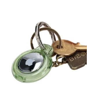 Wholesale Bizon Case Locator Keychain Apple AirTag clear-green - BIZ12 - {ean13} - Hurt