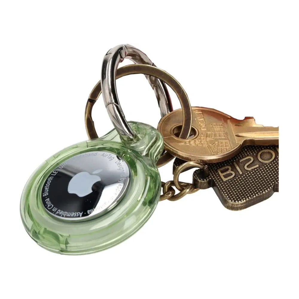 Hurtownia GSM - Etui Bizon Case Locator Keychain do Apple AirTag przezroczysto-zielone - BIZ12 - {ean13} - Hurt
