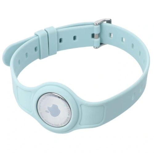 Etui Bizon Case Locator Pets do Apple AirTag turkusowe