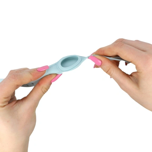 Etui Bizon Case Locator Pets do Apple AirTag turkusowe