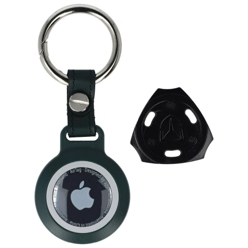 Etui Bizon Case Locator Waterproof do Apple AirTag zielone