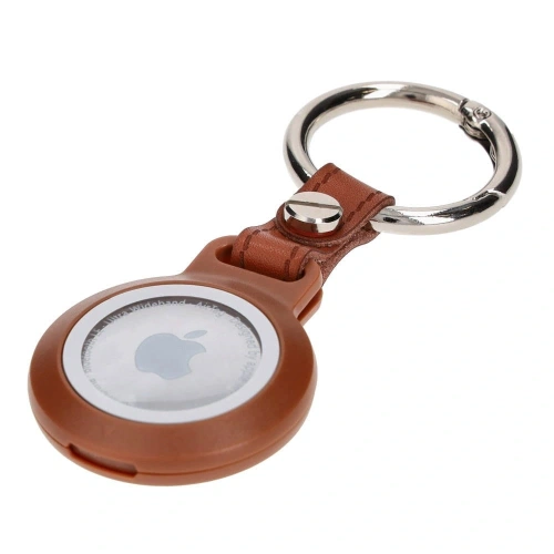Etui Bizon Case Locator Waterproof do Apple AirTag brązowe